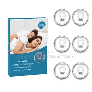 Magnetic Anti Snoring Clip Devices Silicone Snorestopper6ps