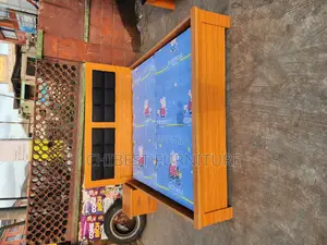 6by6 Wooden Bed Frame With One Bed Side Made With HDF Wood