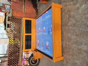 6by6 Wooden Bed Frame With One Bed Side Made With HDF Wood