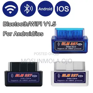 V1.5 ELM327 Bluetooth OBD2 Car Diagnostic Scanner - White