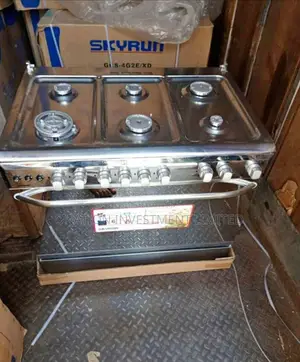 Brand New Skyrun 60×60 Gas Cooker 6gas Burner With Oven Gril