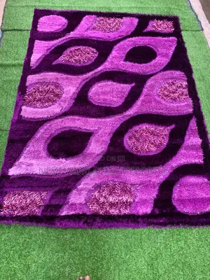 Modern Shaggy Gold Turkish Centre Rug