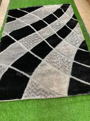 Modern Shaggy Gold Turkish Centre Rug