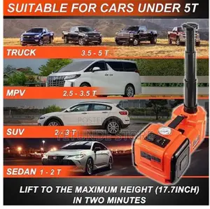 Automatic 5 TON Car Jack With Tyre Inflator Impact Wrench