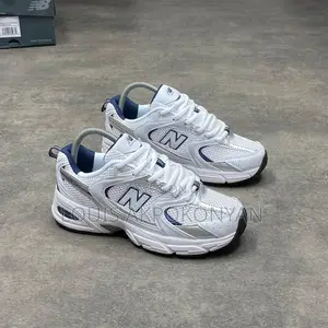New Balance 530 White Silver Navy Sneakers