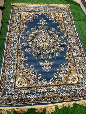 Sky Blue Royal Silk Persian Centre Rug