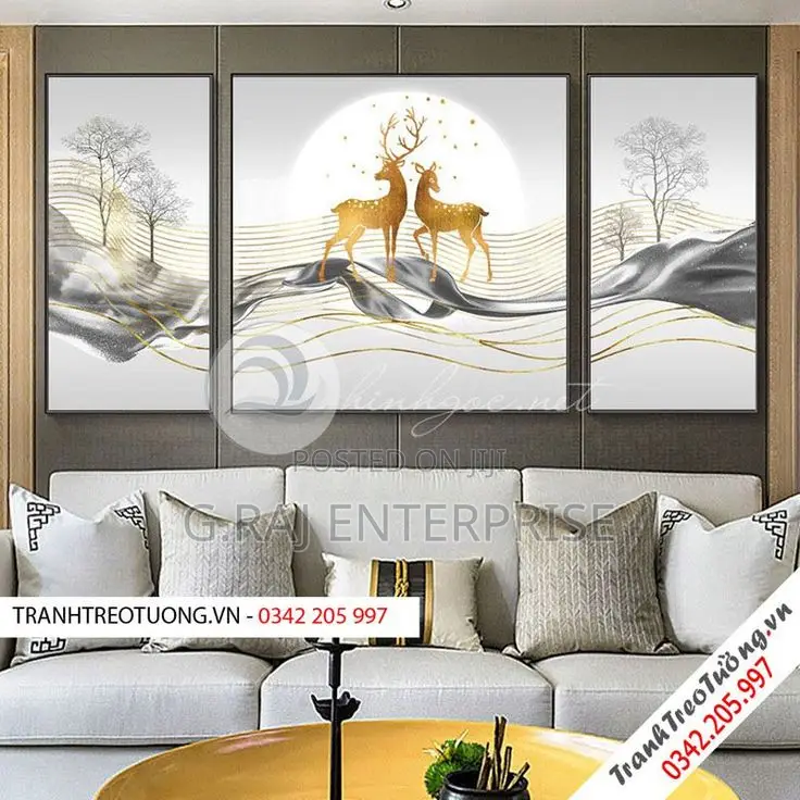 3sets of Canvas Artwork With Frames