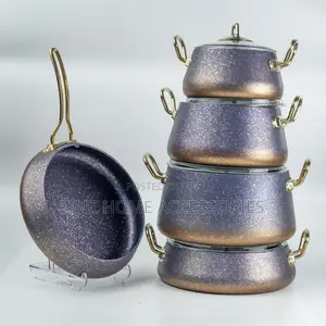 Oms 9pc Granite Cookware Set