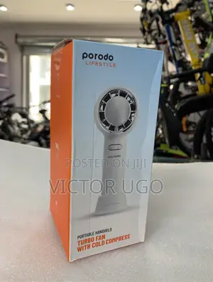 Portable Handheld Turbo Fan With Cold Compress
