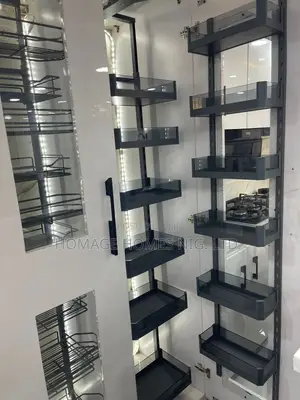 Built-in Side Open Transparent Pantry