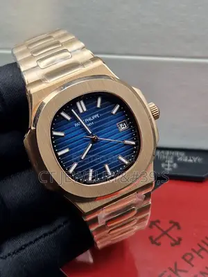 Original Patek Philippe Blue Dial Rose Gold Nice Classic