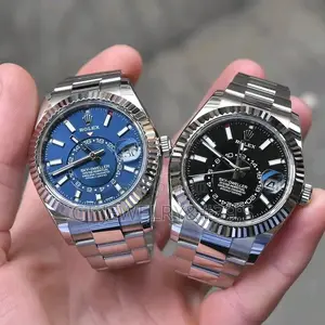 Beautiful Dial Rolex Sky-Dweller Silver Oyster Bracelet