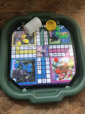 Plastic Ludo Game With Dice