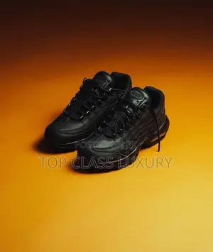 Original Nike Airmax 95 'Triple Black' Men Women Sneakers