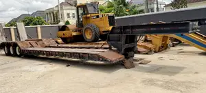 American Used 3units of 120tons Front Loader Lowbed Trailer