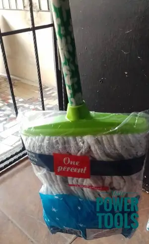 PVC Coated Wooden Handle - Industrial Plastic Socket Mop Set