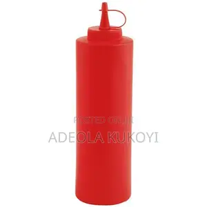 1 Liter of Squeeze Bottle Ketchup, Sauce Dispenser .