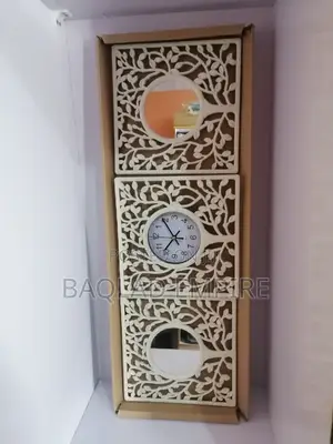 3 in 1 Luxury Design Wall Clock (White)