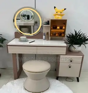 New Modern Luxury Mirror Consoles With Chair