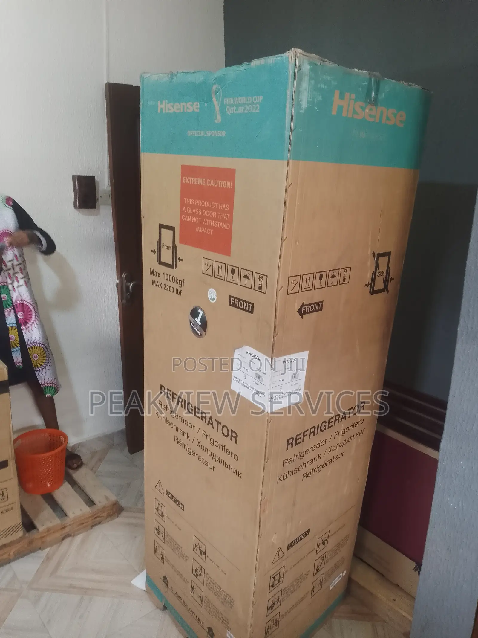 Hisense 300litres Bottom Freezer Refrigerator