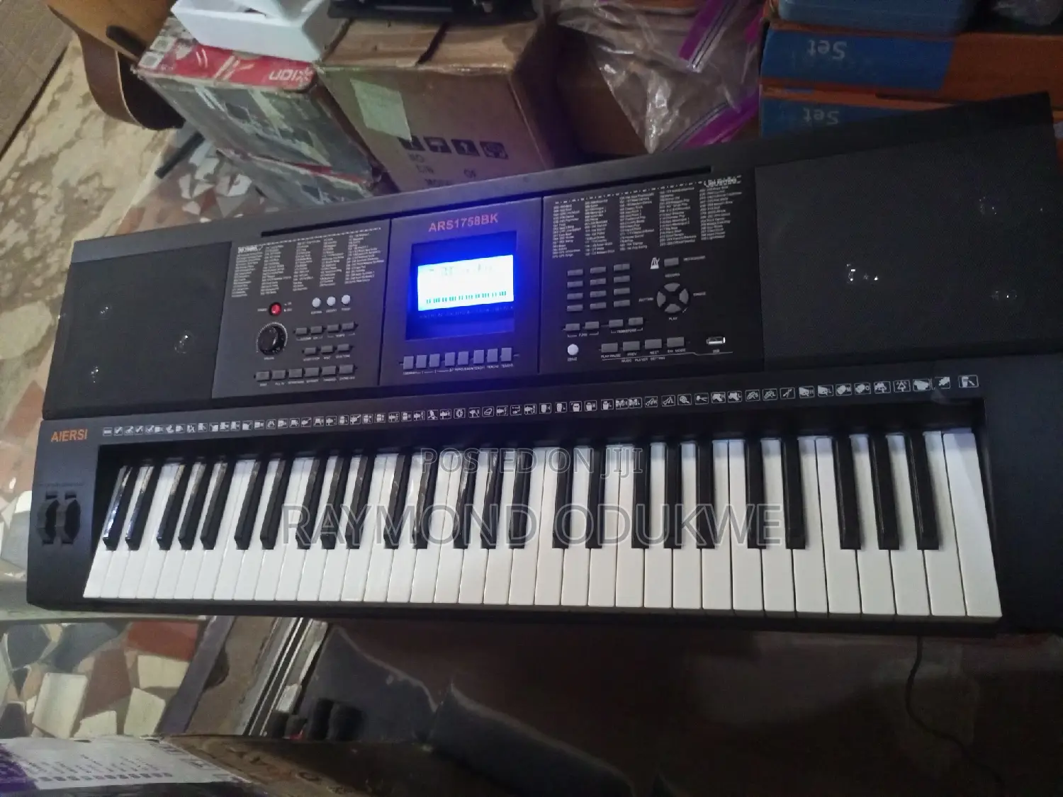 Touch Response Split Transpose Keyboard Piano With Adapter