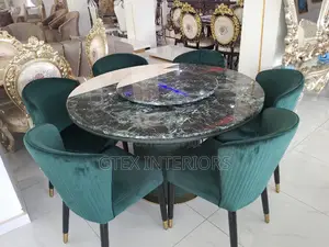 Contemporary Marble Dinning Table Set