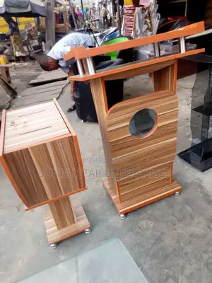 High Quality Modern Wooden Pulpit and Offering Box