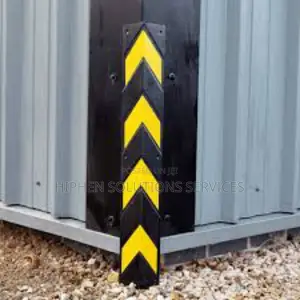 Yellow And Black 10mm Reflective Rubber Corner Guard