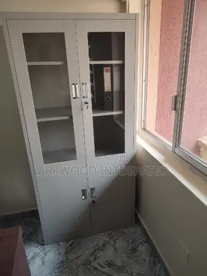 Metal File Cabinet Half Glass