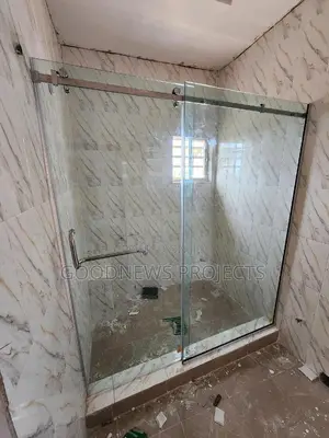 6ft Frameless Sliding Shower Glass