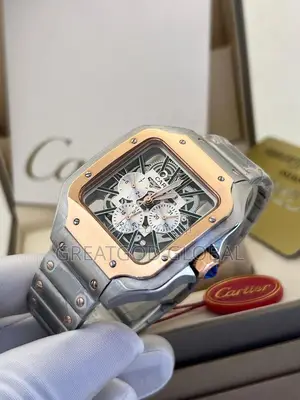 Cartier Chronograph Chain Wrist Watches  Steel