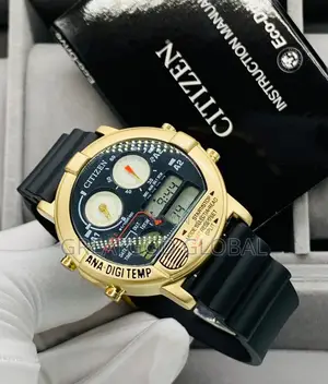 Citizen Multi-Time Wristwatch **( Analogs (2) Digital Time