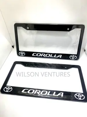 Customized Corolla Plate Number Cover