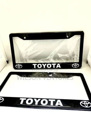 Customized Toyota Plate Number Cover
