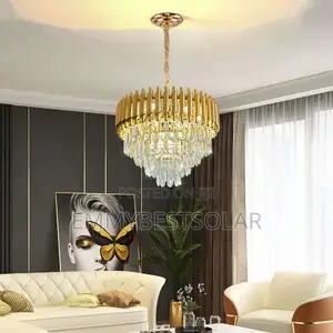 By 500 Led and Bulbs Crystal Chandelier