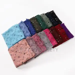 Crinkle Scarves, Pattern Crinkle Scarves,Scarf,Veil, Head