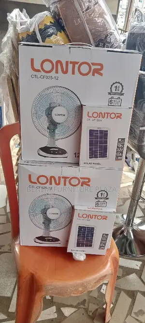 Lontor Rechargeable Solar Fan Available
