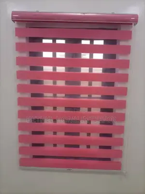 Pink Day and Night Window Blind