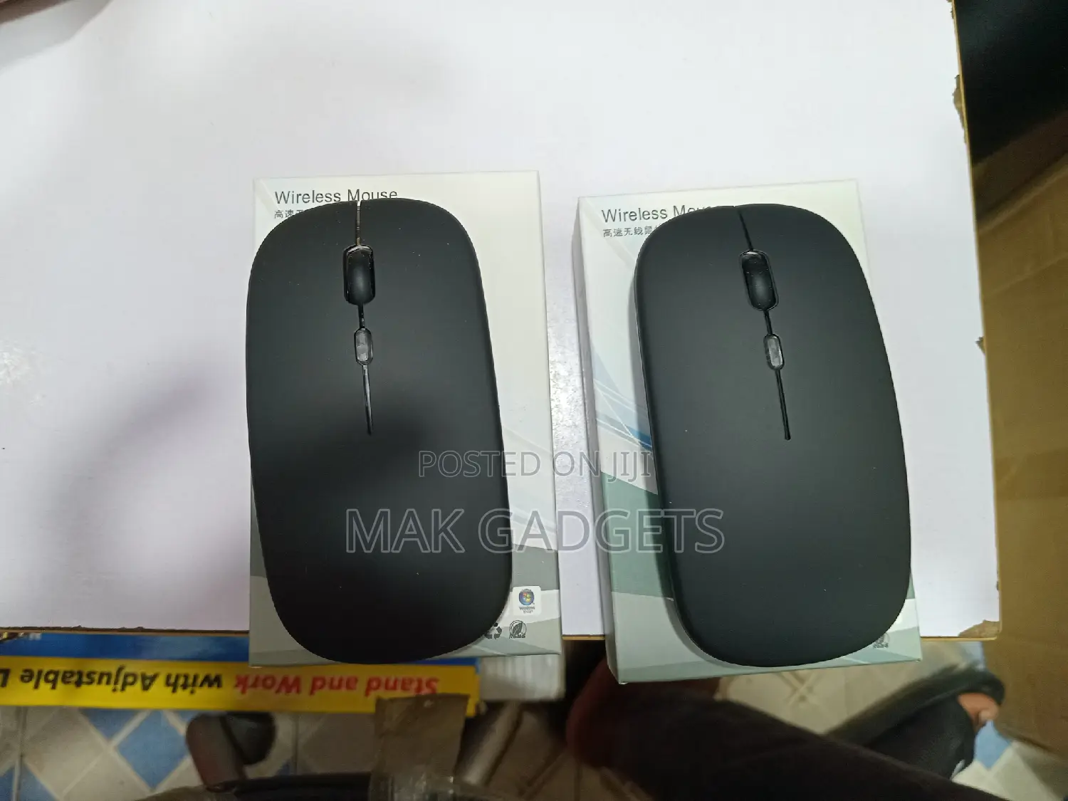 Wireless Rechargeable Mouse for Laptop, LED Wireless Mouse