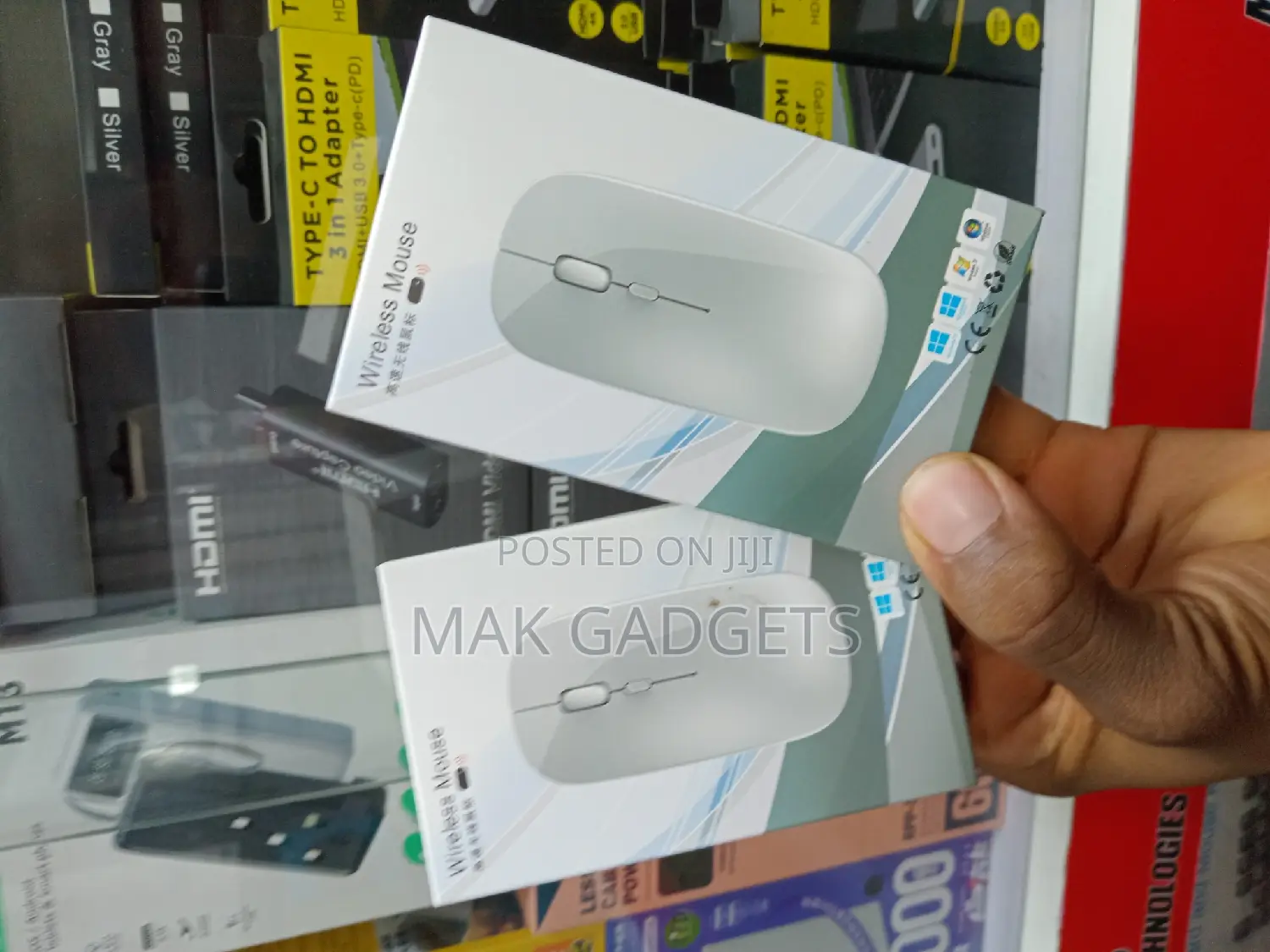 Wireless Rechargeable Mouse for Laptop, LED Wireless Mouse