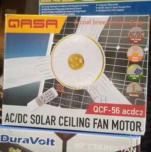 Qasa Dc Ceiling Fan With Remote Control.