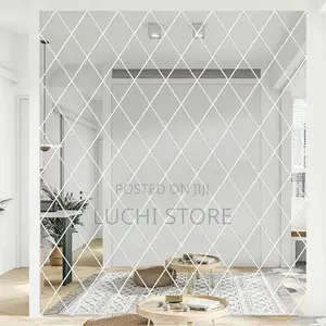 Acrylic Diamond Mirror Wall Sticker