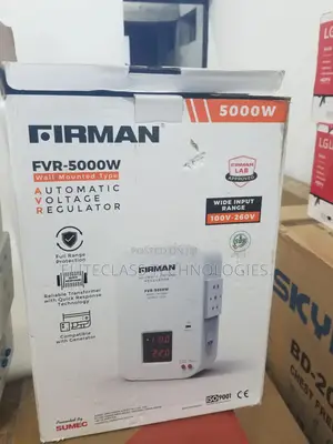 High-Quality Firman 5000W Wall Mounted Stablizer.
