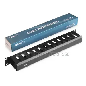 NETPRO 1U Cable Management Horizontal Cable 19-Inch Rack Mou