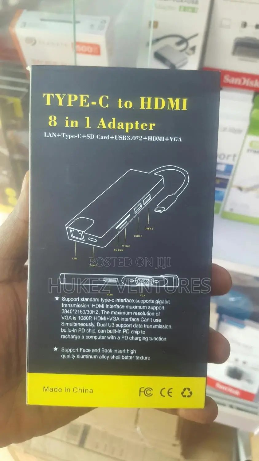 Usb Type C Adapter 8 in 1