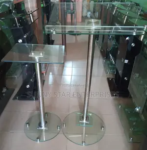 High Quality Thick Glass Single Pole Pulpit for Church