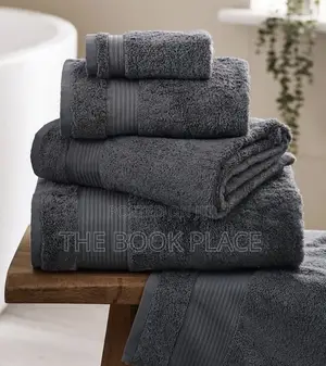 Large Gray Bath Cotton Towel