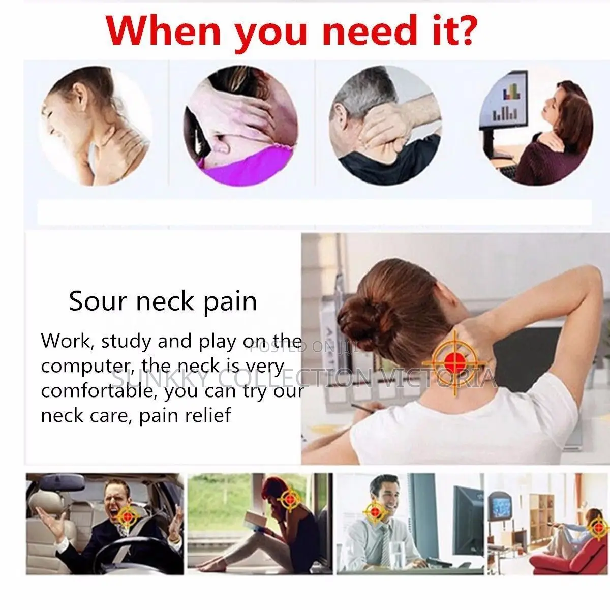 Adjustable Posture Support Neck Brace