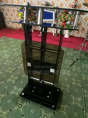 High Quality Morden Thick Glass Pulpit for Church