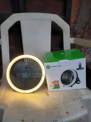 Portable Rechargeable Fan With Led Lights